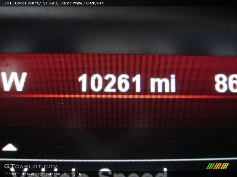 Bianco White / Black/Red 2011 Dodge Journey R/T AWD