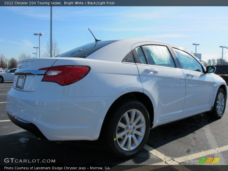 Bright White / Black/Light Frost 2012 Chrysler 200 Touring Sedan
