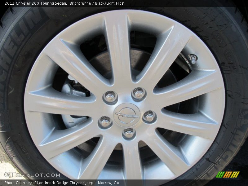 Bright White / Black/Light Frost 2012 Chrysler 200 Touring Sedan