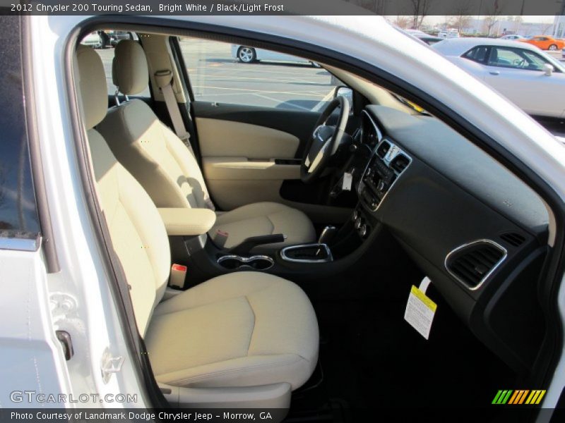 Bright White / Black/Light Frost 2012 Chrysler 200 Touring Sedan