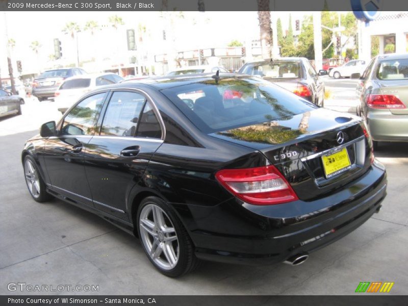 Black / Black 2009 Mercedes-Benz C 300 Sport