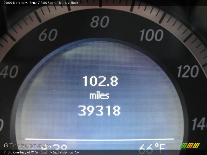 Black / Black 2009 Mercedes-Benz C 300 Sport