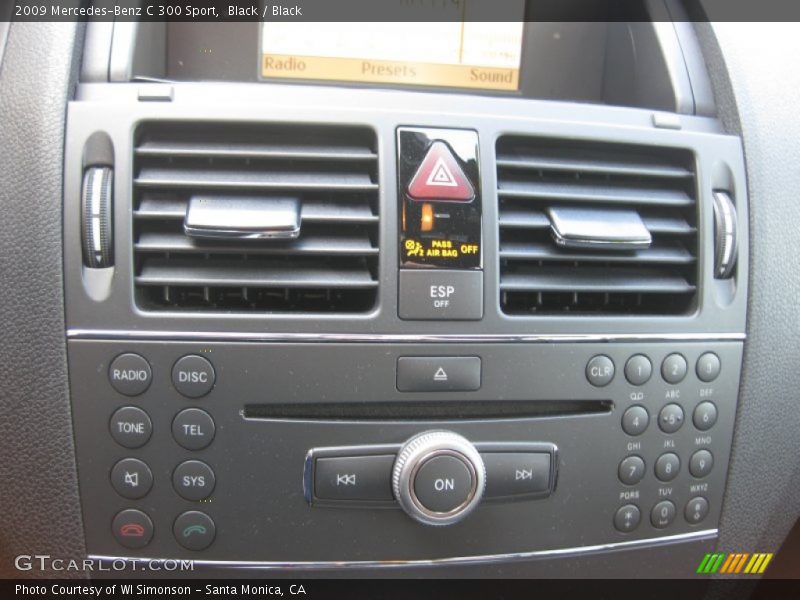 Black / Black 2009 Mercedes-Benz C 300 Sport