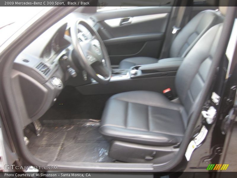 Black / Black 2009 Mercedes-Benz C 300 Sport