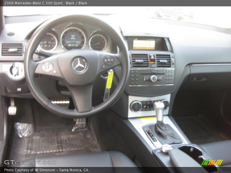 Black / Black 2009 Mercedes-Benz C 300 Sport