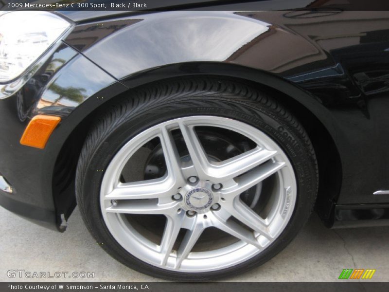 Black / Black 2009 Mercedes-Benz C 300 Sport