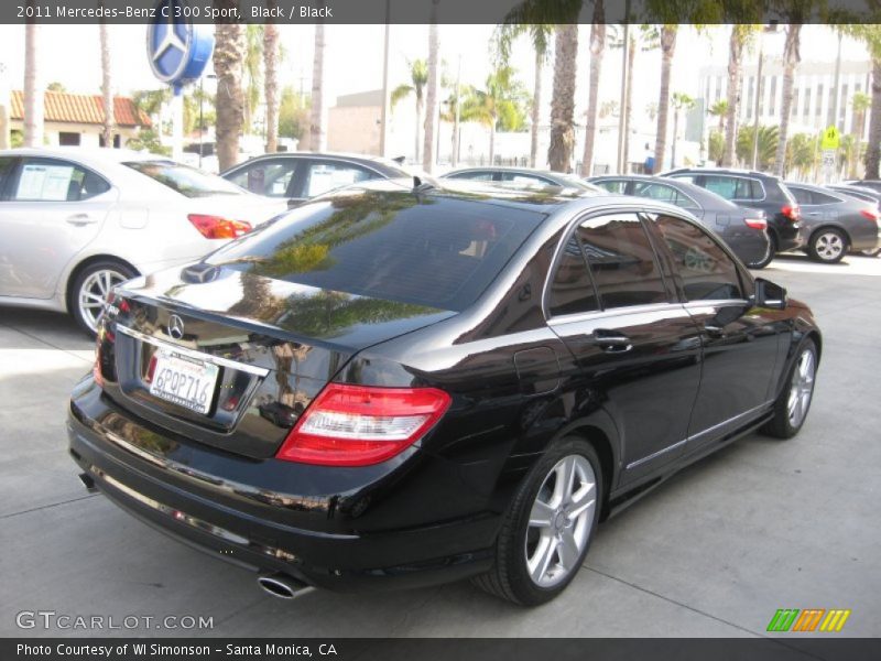 Black / Black 2011 Mercedes-Benz C 300 Sport