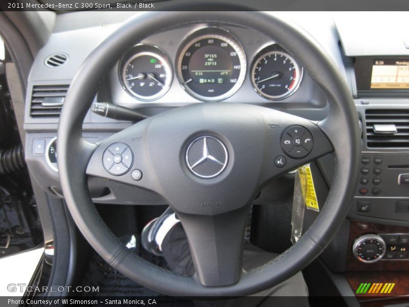 Black / Black 2011 Mercedes-Benz C 300 Sport