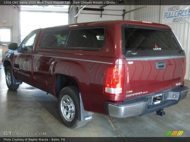 Dark Crimson Metallic / Ebony 2009 GMC Sierra 1500 Work Truck Regular Cab