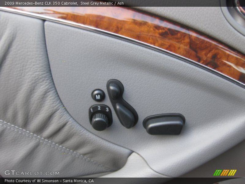 Steel Grey Metallic / Ash 2009 Mercedes-Benz CLK 350 Cabriolet