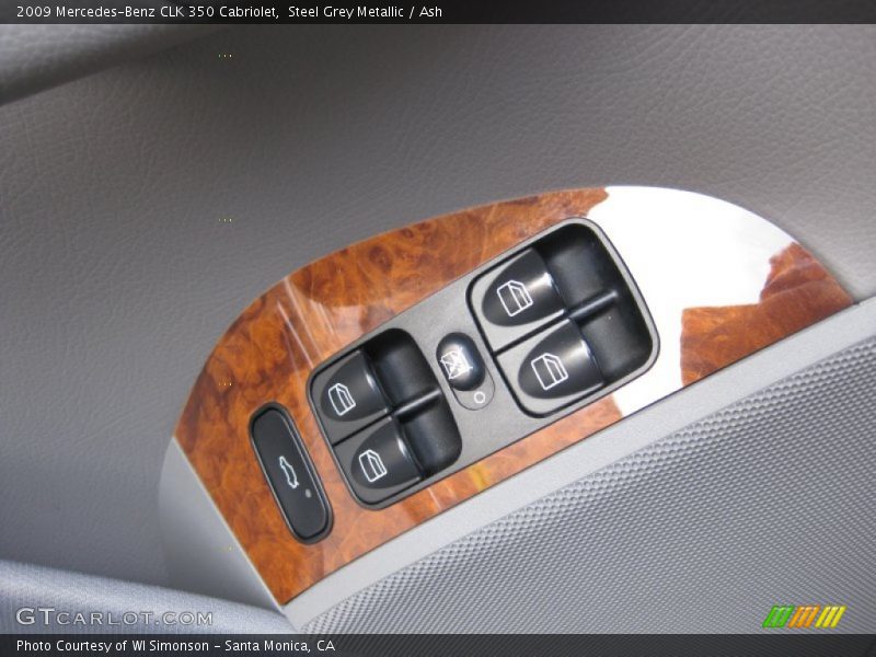 Steel Grey Metallic / Ash 2009 Mercedes-Benz CLK 350 Cabriolet
