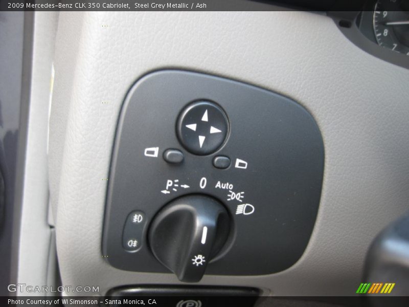 Steel Grey Metallic / Ash 2009 Mercedes-Benz CLK 350 Cabriolet