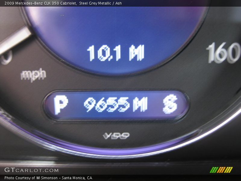 Steel Grey Metallic / Ash 2009 Mercedes-Benz CLK 350 Cabriolet