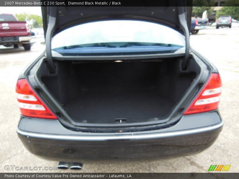 Diamond Black Metallic / Black 2007 Mercedes-Benz C 230 Sport