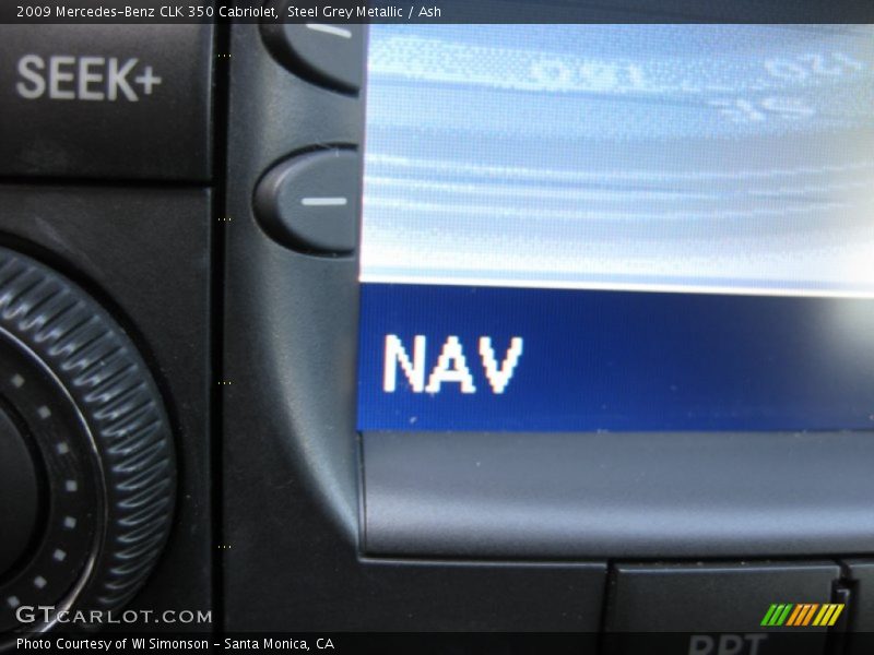 Steel Grey Metallic / Ash 2009 Mercedes-Benz CLK 350 Cabriolet