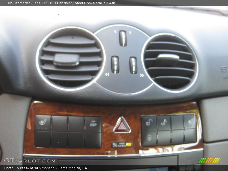 Steel Grey Metallic / Ash 2009 Mercedes-Benz CLK 350 Cabriolet