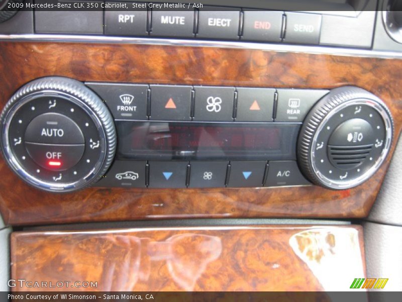 Steel Grey Metallic / Ash 2009 Mercedes-Benz CLK 350 Cabriolet