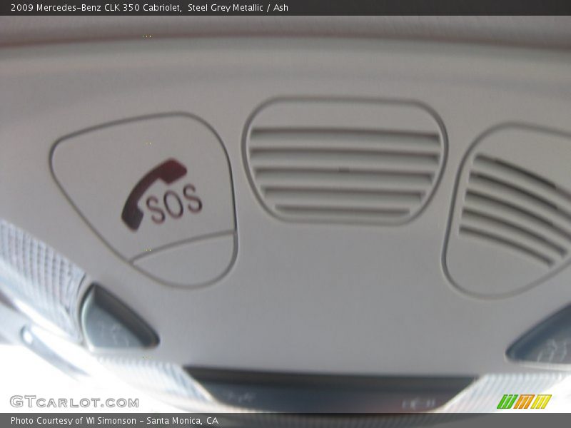 Steel Grey Metallic / Ash 2009 Mercedes-Benz CLK 350 Cabriolet