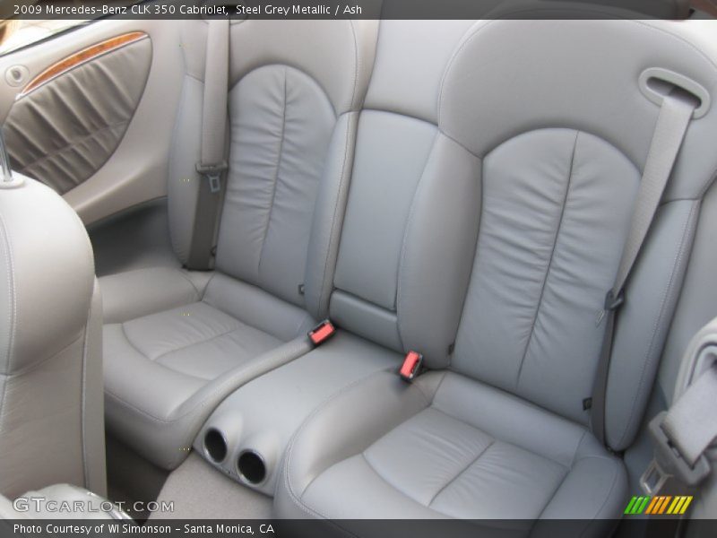 Steel Grey Metallic / Ash 2009 Mercedes-Benz CLK 350 Cabriolet