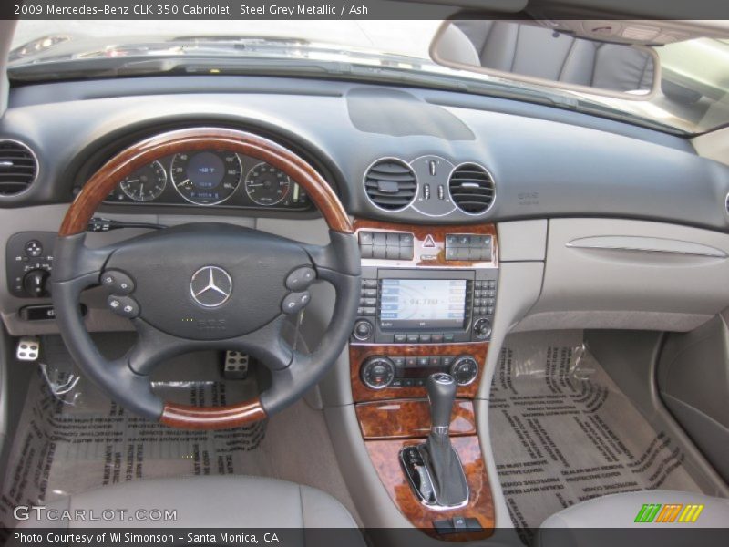 Steel Grey Metallic / Ash 2009 Mercedes-Benz CLK 350 Cabriolet