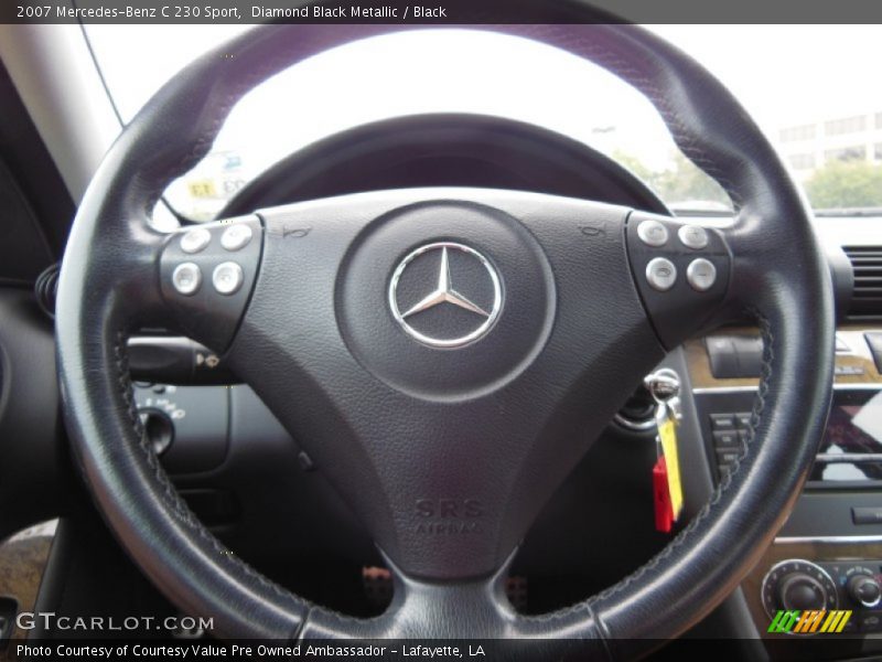 Diamond Black Metallic / Black 2007 Mercedes-Benz C 230 Sport