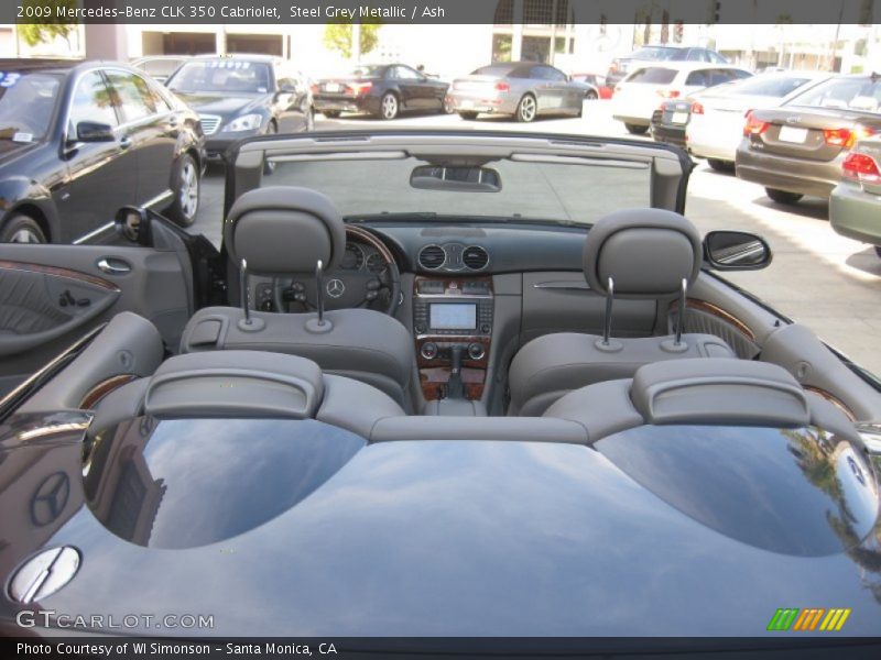 Steel Grey Metallic / Ash 2009 Mercedes-Benz CLK 350 Cabriolet