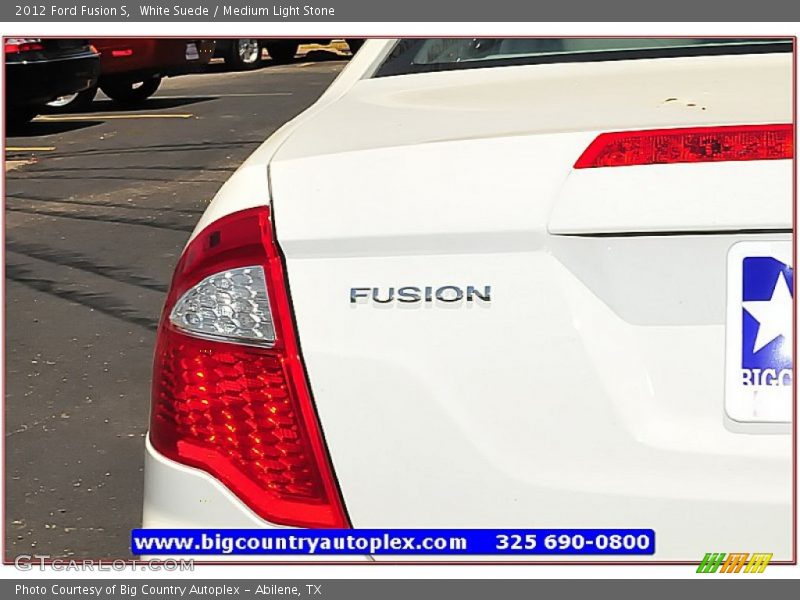 White Suede / Medium Light Stone 2012 Ford Fusion S