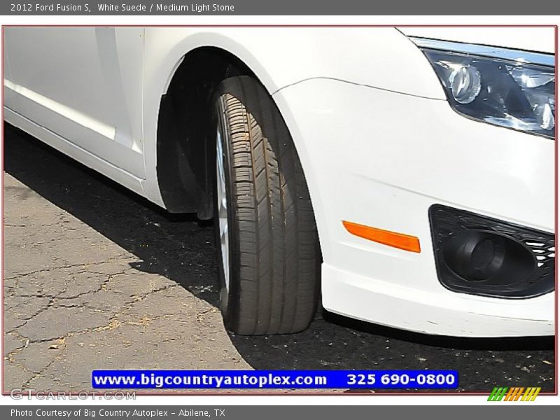 White Suede / Medium Light Stone 2012 Ford Fusion S