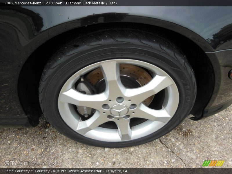 Diamond Black Metallic / Black 2007 Mercedes-Benz C 230 Sport