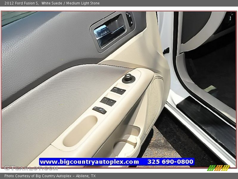 White Suede / Medium Light Stone 2012 Ford Fusion S