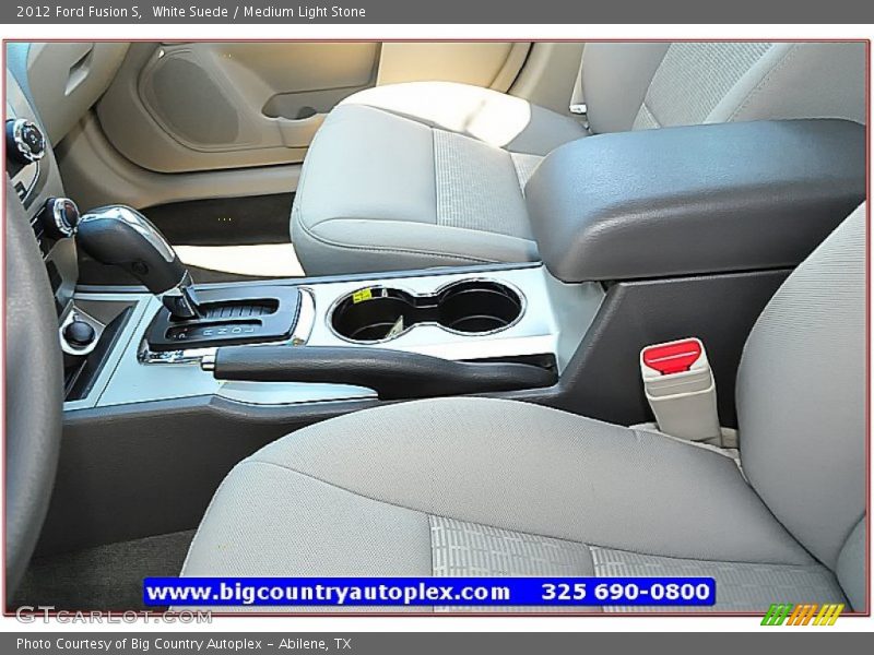 White Suede / Medium Light Stone 2012 Ford Fusion S