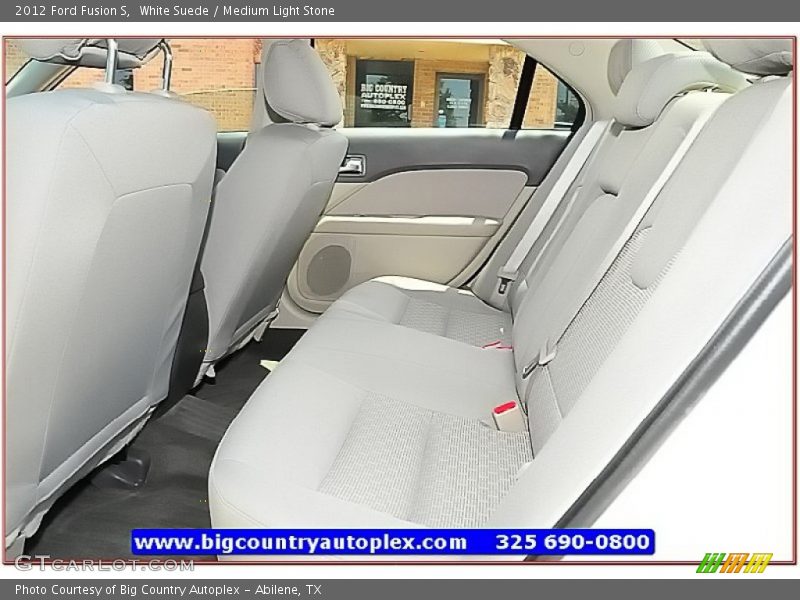 White Suede / Medium Light Stone 2012 Ford Fusion S