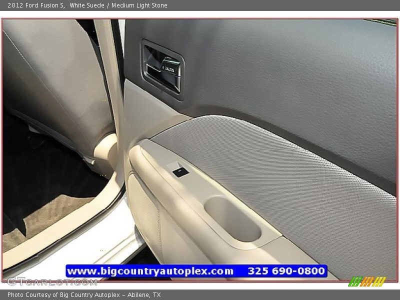 White Suede / Medium Light Stone 2012 Ford Fusion S