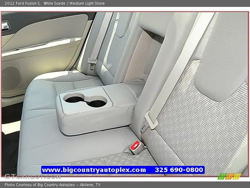 White Suede / Medium Light Stone 2012 Ford Fusion S