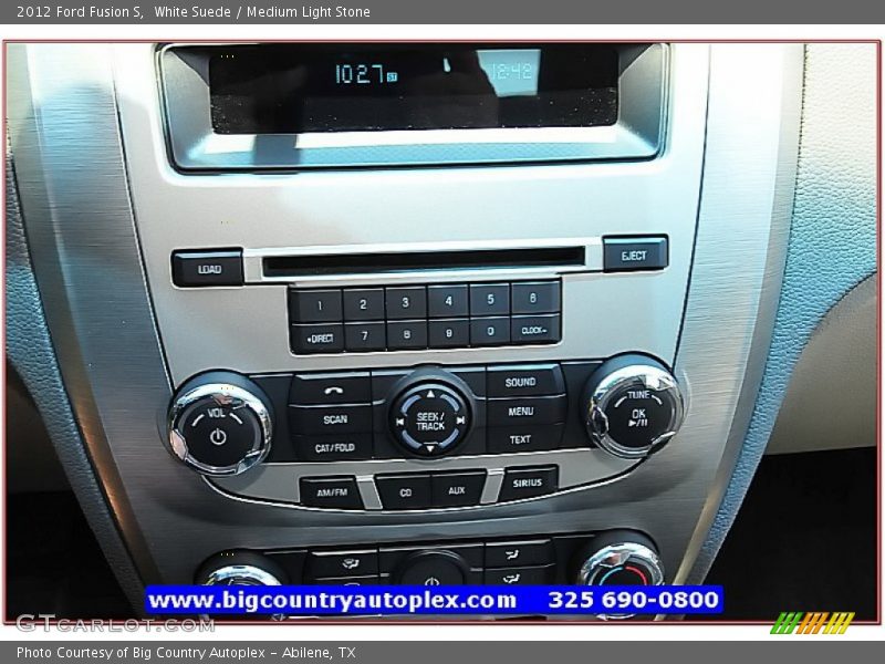 White Suede / Medium Light Stone 2012 Ford Fusion S