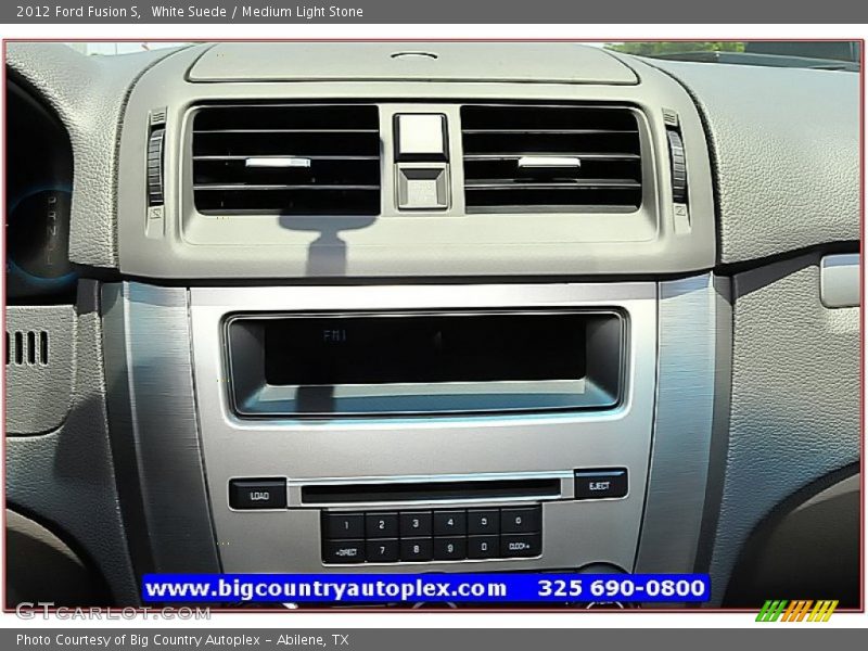 White Suede / Medium Light Stone 2012 Ford Fusion S