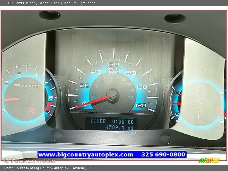 White Suede / Medium Light Stone 2012 Ford Fusion S