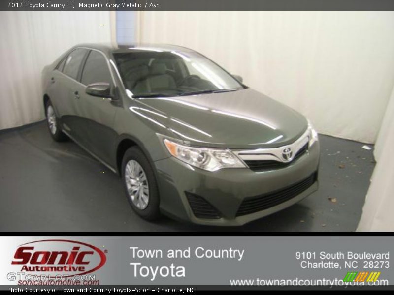 Magnetic Gray Metallic / Ash 2012 Toyota Camry LE