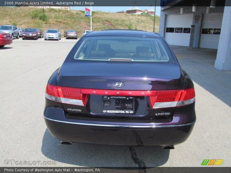 Aubergine Red / Beige 2006 Hyundai Azera Limited