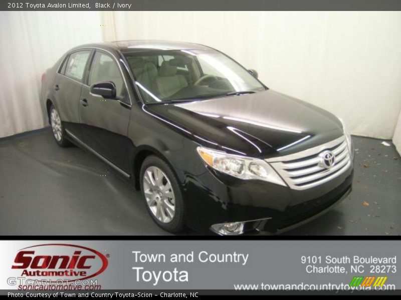 Black / Ivory 2012 Toyota Avalon Limited