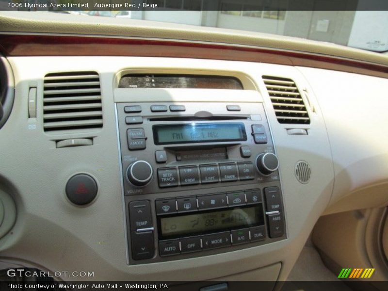 Aubergine Red / Beige 2006 Hyundai Azera Limited
