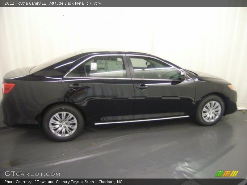 Attitude Black Metallic / Ivory 2012 Toyota Camry LE
