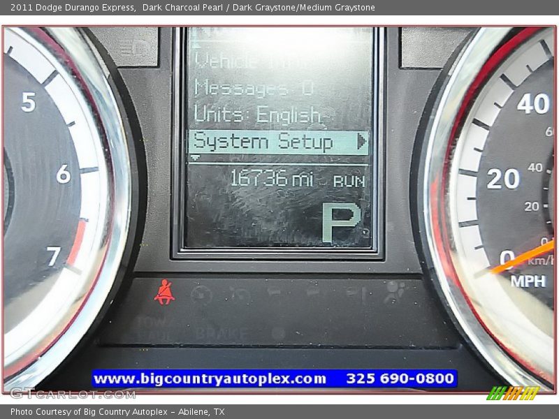 Dark Charcoal Pearl / Dark Graystone/Medium Graystone 2011 Dodge Durango Express