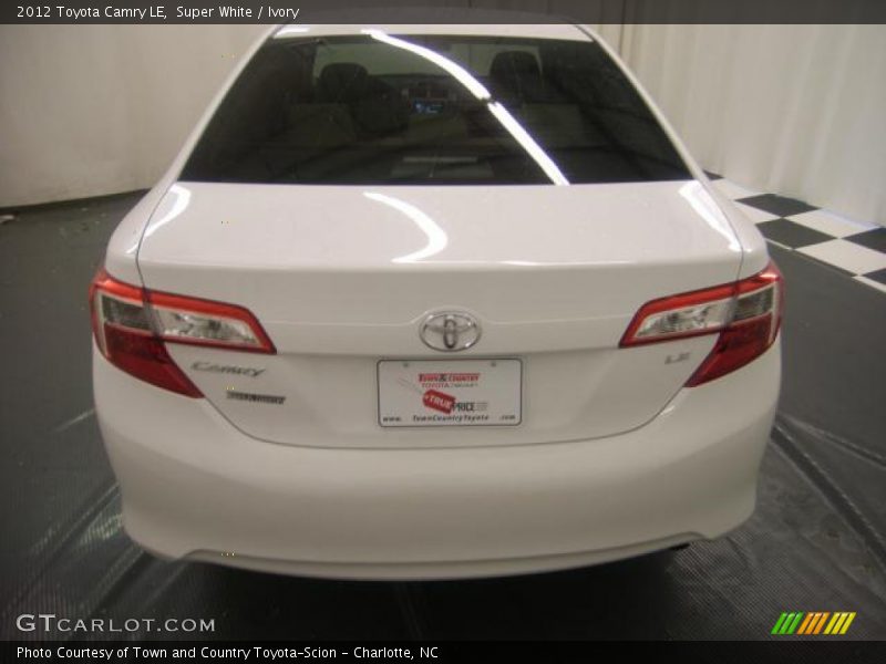 Super White / Ivory 2012 Toyota Camry LE