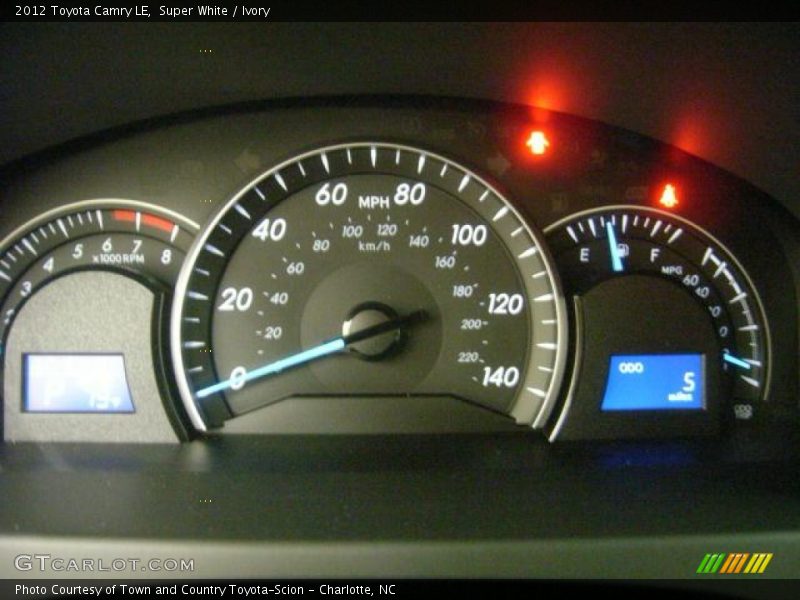 Super White / Ivory 2012 Toyota Camry LE