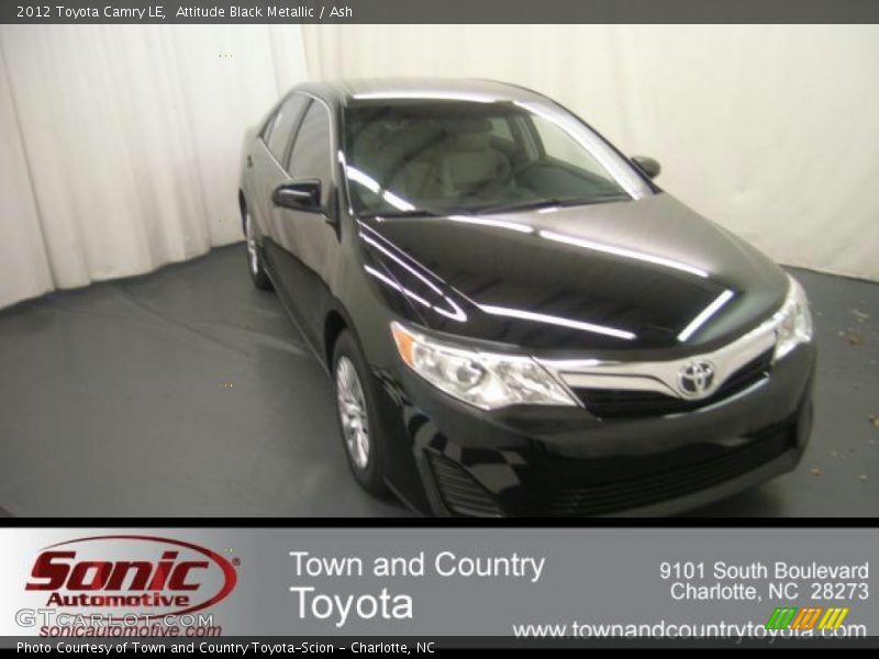 Attitude Black Metallic / Ash 2012 Toyota Camry LE