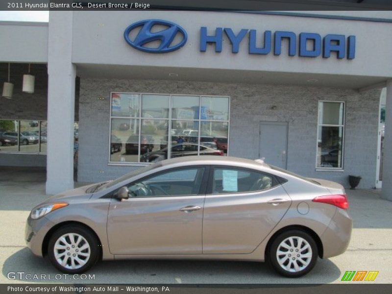 Desert Bronze / Beige 2011 Hyundai Elantra GLS