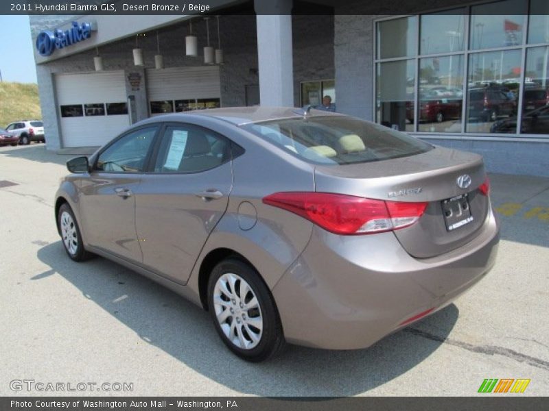 Desert Bronze / Beige 2011 Hyundai Elantra GLS