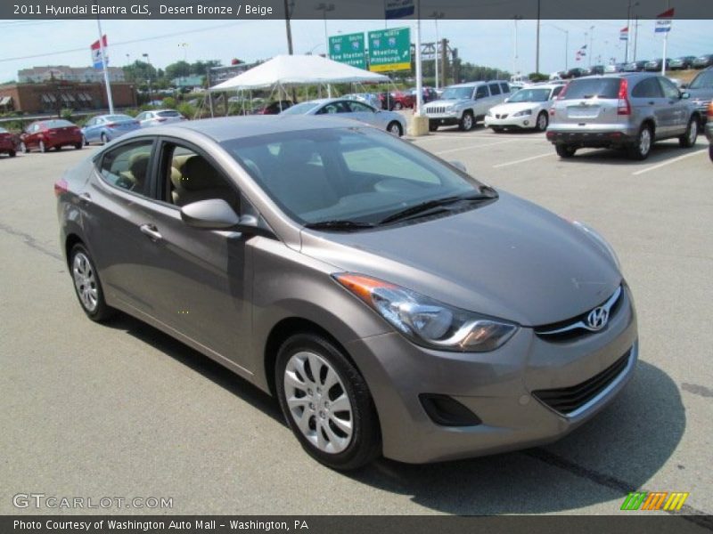 Desert Bronze / Beige 2011 Hyundai Elantra GLS