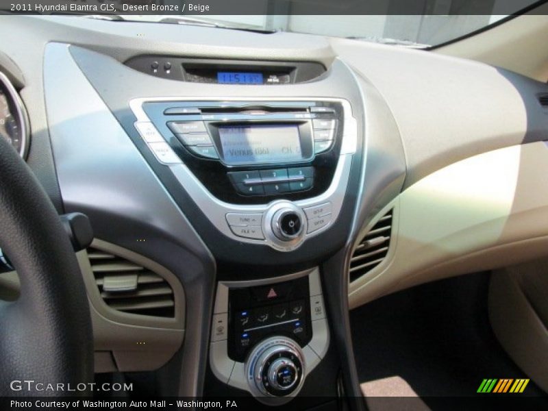 Desert Bronze / Beige 2011 Hyundai Elantra GLS